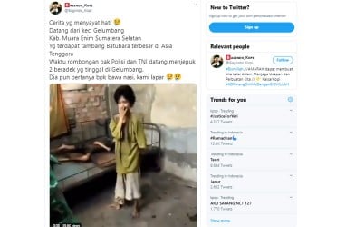 Kakak Beradik di Muara Enim ini Mengaku Kelaparan saat Didatangi Aparat