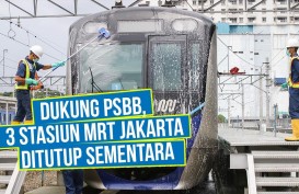  Stasiun MRT Jakarta Ditutup untuk Umum