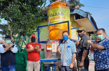 Pasar Tradisional di Kota Malang Dilengkapi Wastafel Portable sesuai Protokol Corona