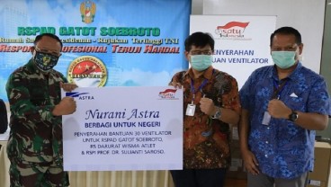 Bantuan Covid-19 Tahap Ketiga, Astra Serahkan 30 Ventilator Senilai Rp13 Miliar