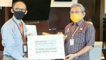 Gubernur Ali Baal Masdar Apresiasi Bantuan Penanggulangan Covid-19 dari Bank Sulselbar