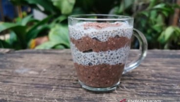 Menu Ramadan, Puding Biji Chia Pakai Susu Kedelai