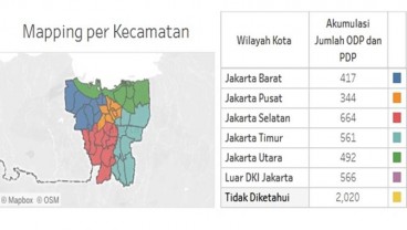 Update Corona DKI 29 April 2020: Kasus Positif Tembus 4.033, Dirawat 2.022 Orang