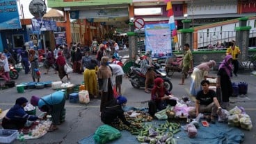 Setelah Salatiga, Pasar Bintoro Demak Terapkan Jaga Jarak