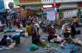 Setelah Salatiga, Pasar Bintoro Demak Terapkan Jaga Jarak