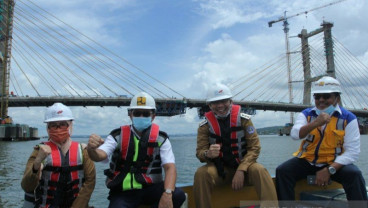 Dibangun Sejak 2015, Jembatan Teluk Kendari Selesai Tahun Ini
