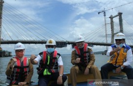 Dibangun Sejak 2015, Jembatan Teluk Kendari Selesai Tahun Ini