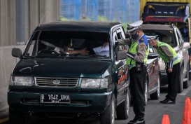 Posko Larangan Mudik Gerbang Tol Cikupa Mulai Beroperasi