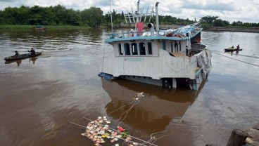 Kapal Pengangkut Sembako Karam di Riau