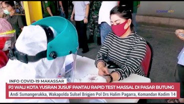 Rapid Test 18 Pasar Makassar, 204 Pedagang Reaktif Corona, harus Isolasi Mandiri