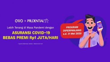 Tawarkan Asuransi Corona Gratis dari Prudential, Ovo Jaring 222.000 Peserta 