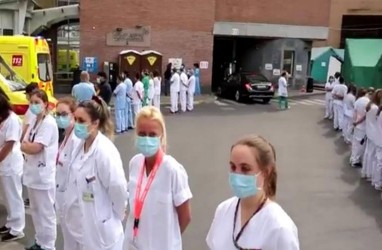 Protes Penanganan Covid-19, Tenaga Kesehatan Belgia Punggungi PM Sophie Wilmes