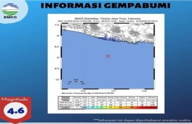 BMKG : Gempa Magnitudo 4,6 di Pacitan Akibat Aktivitas Subduksi