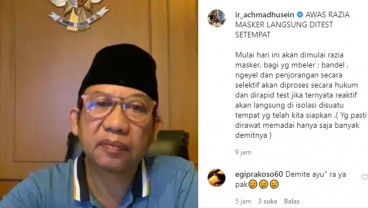 Ada Razia Masker di Banyumas, yang Mbeler Diisolasi di Tempat Angker