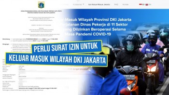 Keluar Masuk Wilayah DKI Jakarta Harus Pakai Surat Izin
