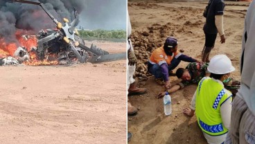 Heli Mi 17 TNI AD Jatuh Jatuh di Kendal, Ludes Terbakar, 3 Meninggal