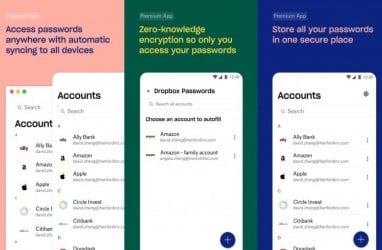 Dropbox Luncurkan Aplikasi Khusus Pengelola Password