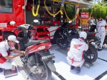 Masa PSBB, Layanan Home Service Motor Honda Melejit di Zona Merah