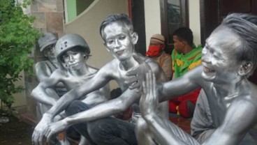 Tujuh Manusia Silver Diamankan dari Jalanan