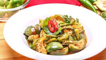 Pecinta Masakan Padang, Ini Resep Sambal Hijau Terong Ikan Asin