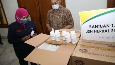 Peduli Covid-19, Sido Muncul Kirim Bantuan 1.500 JSH Herbal ke Jatim