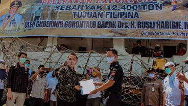 Dikawal Bea Cukai, Gubernur Gorontalo Lepas Ekspor 12.400 Ton Jagung ke Filipina