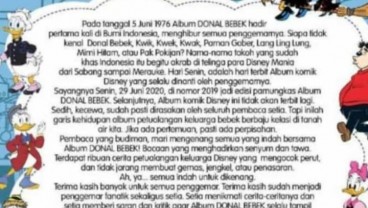 Pamitan, Album Donal Bebek Indonesia Akan Akhiri Peredaran Juni 2020