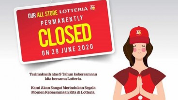 Lotteria Tutup Seluruh Gerai Permanen Akhir Bulan Ini