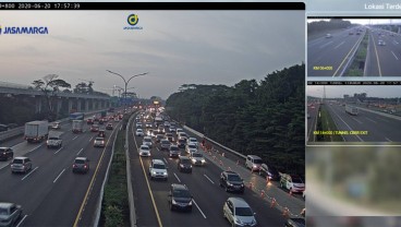 Ada Pekerjaan di KM 9 dan 15 Arah Bogor, Tol Jagorawi Tersendat