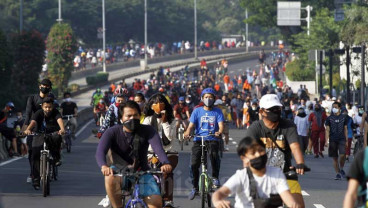 Car Free Day Jakarta Kembali Dibuka, Banyak Warga Abaikan Protokol Kesehatan