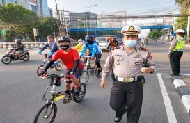 600 Orang di Kawasan CFD Jakarta di-Rapid Test, Polri: Semuanya Negatif Corona