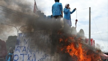 500 Tenaga Kerja Asing ke Sultra, Ratusan Orang Unjuk Rasa