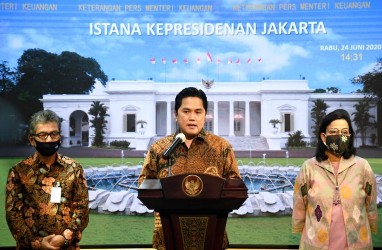 Himbara 'Disuntik' Rp30 Triliun, Erick Thohir: BUMN Penggerak Ekonomi Indonesia