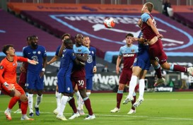 Hasil Liga Inggris : Gol Menit Akhir, West Ham Tundukkan Chelsea