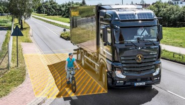 Continental Rilis Fitur Keselamatan Truk dan Bus, Pesepeda Makin Aman