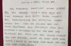 Tulisan Tangan Benny Tjokro Sebut BPK Terbelah dalam Kasus Jiwasraya