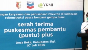 Chevron Serahterimakan Pustu Plus Pertama di Sulteng