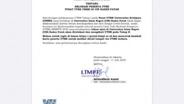 UTBK 2020 di UNJ dan 4 Perguruan Tinggi Ini Direlokasi, Segera Login Ulang
