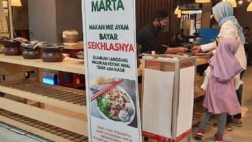 Sedang Hits! Mie Ayam Marta, Pembeli Bayar Seikhlasnya