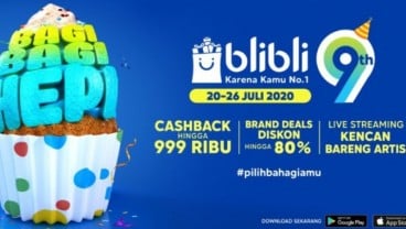 Rayakan Ulang Tahun ke-9, Blibli Gelar Festival Belanja dari Rumah