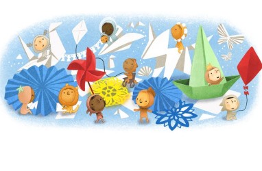 Google Doodle Rayakan Hari Anak Nasional