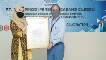 PT Krakatau Posco Chemical Calcination Peroleh Sertifikat SNI ISO Series dari Sucofindo