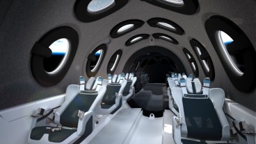 Mengintip Desain Kabin Pesawat Luar Angkasa Virgin Galactic