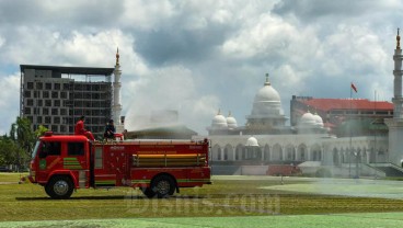 Dataran Engku Putri Disterilisasi untuk Salat Iduladha