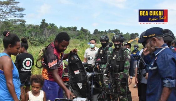 Bea Cukai Jayapura Gelar Patroli Gabungan di Perbatasan RI-Papua New Guinea