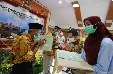 500 Sertifikat Tanah PTSL Diterbitkan BPN Kota Tangerang