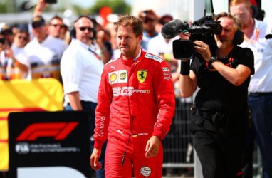 Vettel Menilai Ferrari Menerapkan Strategi Aneh di GP Silverstone
