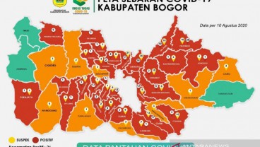 3 Kecamatan di Kabupaten Bogor Zona Hijau, 28 Zona Merah. Ini Daftarnya