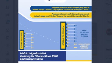 Ada Pemisahan Transaksi di GT Cikunir dari Arah Cikampek Hari Ini