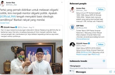 PAN Dukung Gibran, Amien Rais: PAN Sakiti Ideologi Pendukung